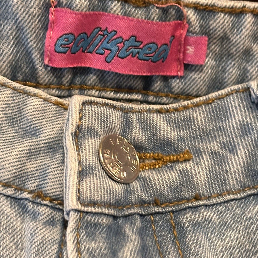 Edikted Light Blue Flare Jeans